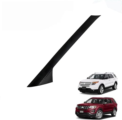 Miniatura 7 de Moldura para parabrisas delantero y exterior, cubierta protectora XLT para Ford Explorer 2011 2013 2014 2015 2017 2019 (lado del conductor+pasajero)