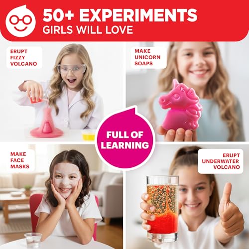 Doctor Jupiter Girls' Science Kit, Chemistry Set for Kids Ages 8-10-12-14 | Birthday Gift Ideas for 8,9,10+ Year Old Girls | STEM Toy Kit with 50+ Experiments | Learning & Educational Projects - Image 3