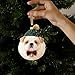 Furry Friends, Winter Dog Ornament Collection, 2D Flat Acrylic Holiday Decor, Festive Pom-Pom Hats, Puppy Christmas Tree Ornament for Cozy Christmas Decor, Perfect Choice for Dogs Enthusiasts