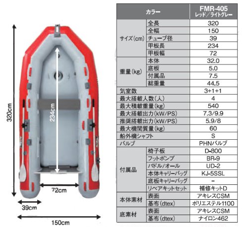 アキレスゴムボートFM-405