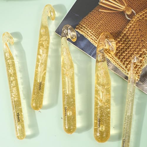 Agujas de ganchillo ergonómicas contra el dolor de manos al tejer 3