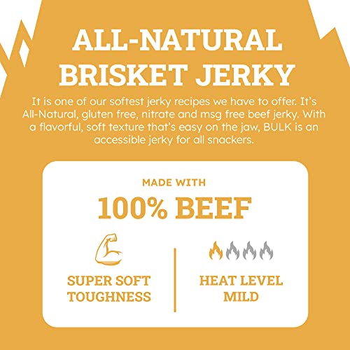 B.u.l.k Beef Jerky, All Natural Brisket, All Natural Teriyaki Beef Jerky, Healthy Snack Bulk, Low Carb Healthy Snacks, Gluten & Msg Free, Beef Jerky Teriyaki Bag 5 Pound (Pack Of 1) #TOP3