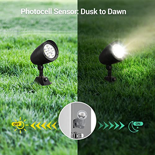 Dewenwils 120Vac Dusk To Dawn Sensor, Light Sensor Switch, Swivel Mount, Photocell Light Control For Outdoor Low Voltage Transformer, 3 Pin Male To Male Connector Included, Ul Listed #TOP1