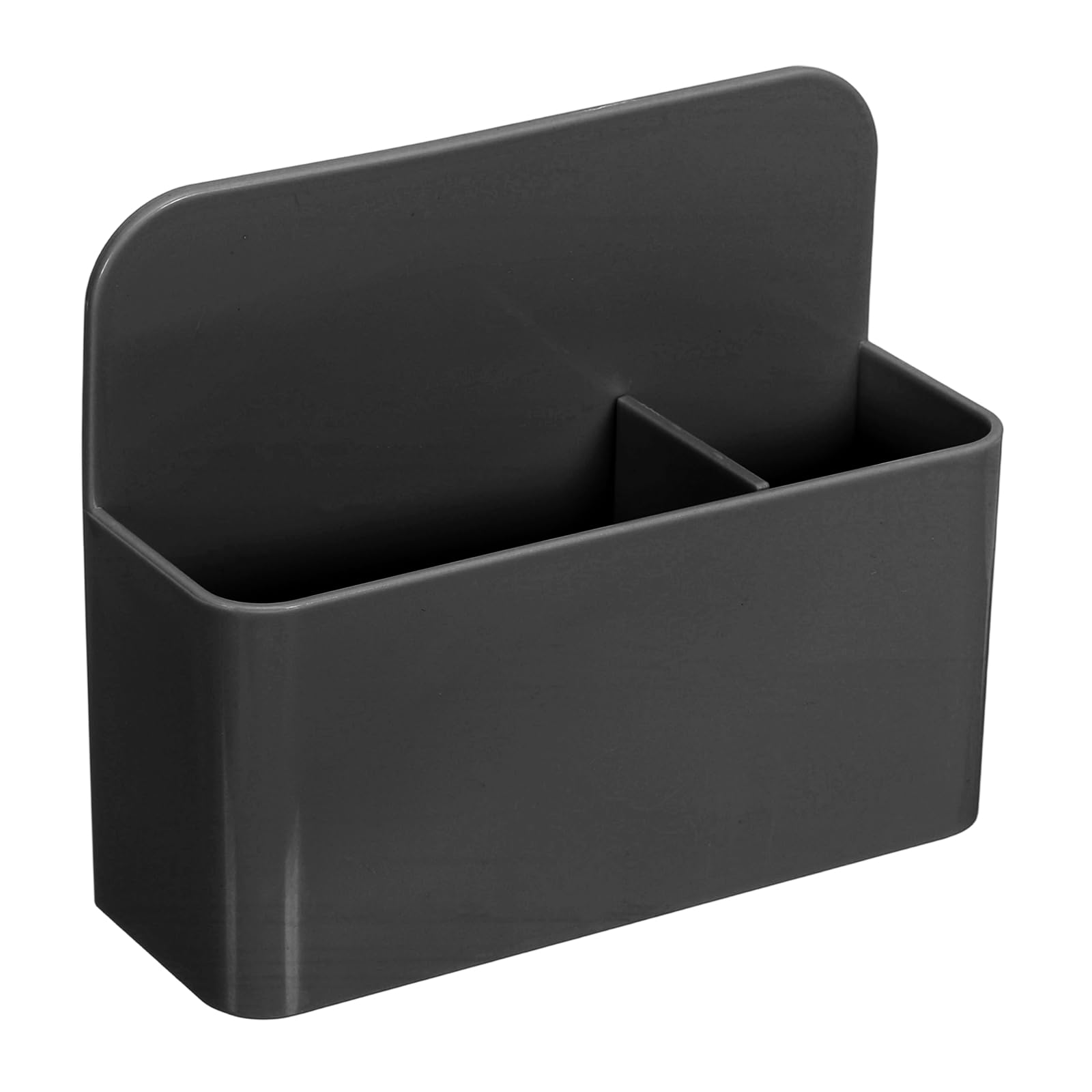 sourcing map Plastics Magnetic Pen Holder for Refrigerator, 4.72 x 1.57 x 3.94 Dry Erase Marker Holder for Whiteboard Magnet Locker Organizer Accessories, Pencil Cup, Pen Caddy, Black