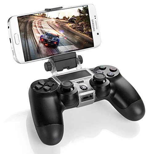 TNP PS4 Controller Phone Clip Holder Clamp Mount Bracket for Sony PlayStation 4 PS4 Dual Shock Wireless Controller [PlayStation 4]