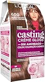L'ORÉAL PARIS - Pack 4 Casting Crème Gloss Coloración Tono sobre Tono 600 Rubio Oscuro, Brillo Efecto Espejo sin Amoníaco, con Ácido Glicólico