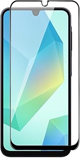 YMHML Tempered Glass Screen Protector Compatible for Samsung Galaxy M06 5G/F06 5G/A06 5G (Black) with Edge to Edge Coverag...
