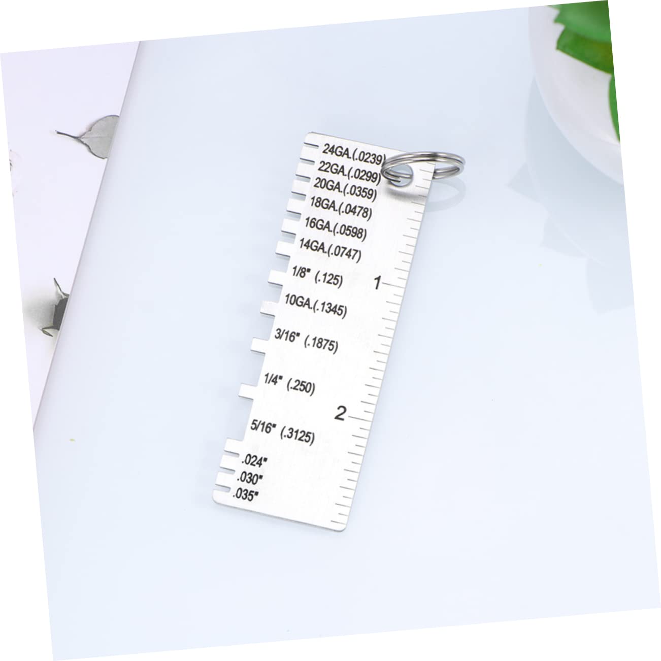 Alipis 15pcs Metal Sheet Thickness Gauge Welding Thickness Gauges for Accurate Measurement of Metal and Wire for Welding and Fabrication Tasks