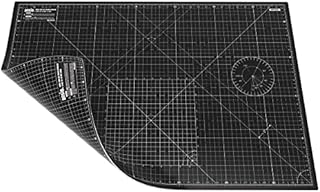 ANSIO Craft Cutting Mat Self Healing A2 Double Sided 5 Layers - Quilting, Sewing, Scrapbooking, Fabric & Papercraft - Imperial/Metric 22.5 Inch x 17 Inch / 59cm x 44cm - ky Blue/Lime Green)