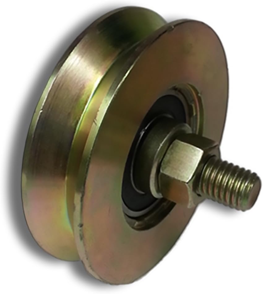 3" Single Bearing V Groove Wheel (NO Bracket) for Gates Inverted V Track Wheel for Sliding,Rolling,Slide, Driveway Gates