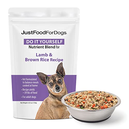 JustFoodForDogs DIY Human Quality Dog Food, Nutrient Blend Base Mix ...