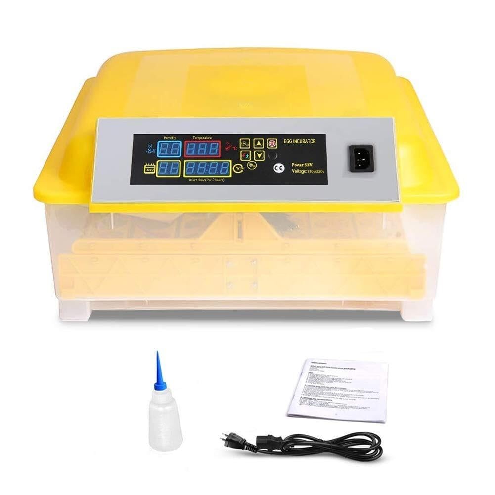 48 Egg Digital Incubator with Automatic Turning, Temperature & Humidity Control, LED Display for Hatching Chickens, Ducks, Geese, and Other Poultry