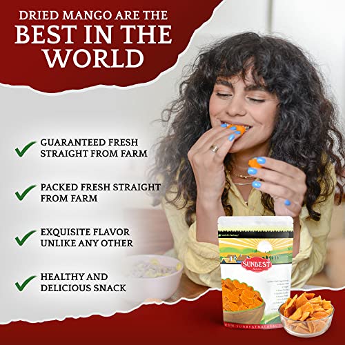 Sunbest Natural - Dried Mango Slices, 3 Lbs - Tropical And Juicy Treat | Bursting With Flavor And High In Antioxidants #TOP2