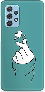 جراب موبايل مطبوع عليه صورة قلب كورية من السيليكون متوافق مع سامسونج A33، حافظة بسيطة، متعدد الألوان