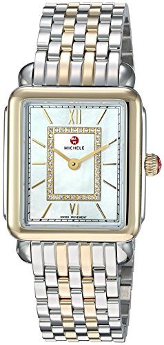 Michele Women's Mww06I000024 Deco Watch Head Analog Display Swiss Quartz Two Tone Watch #TOP4