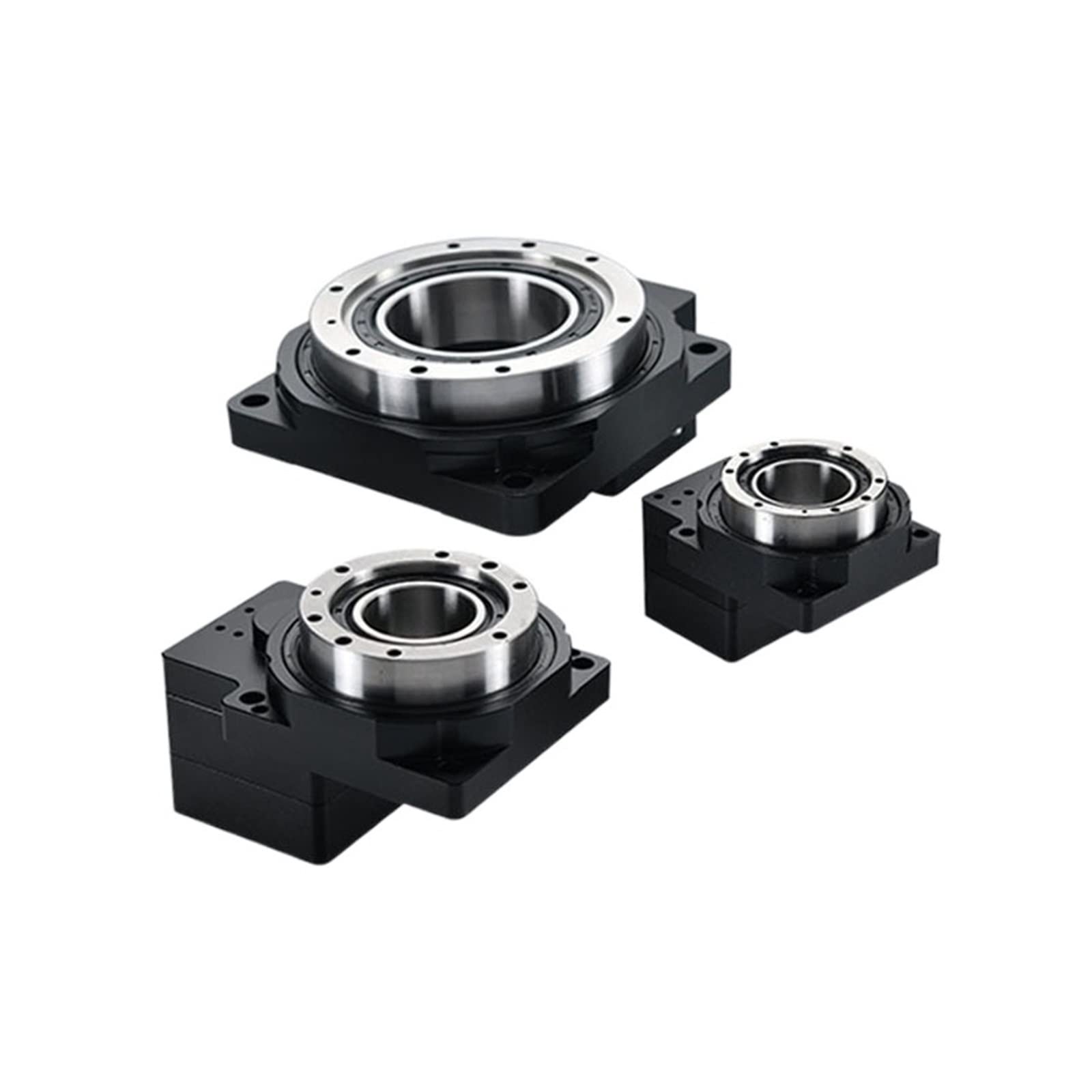 Otenc A Milling Machine, Precision Hollow Rotary Platform Reducer 60/85/130/200 Speed Control Turntable Servo Rotary Table,Lasting Rust-Proof(Jxa130 1:10) Size 1
