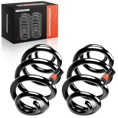 Frankberg 2x Federn Fahrwerksfeder Hinterachse Links Rechts Kompatibel mit M.u.l.t.i.v.a.n V 2004-2015 Transporter V Bus 2003-2015 Transporter V Kasten 2003-2015 Replace# 7H0511115AP