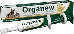 Organew Pet Pasta Vetnil 12g Suplemento Vitamínico Aminoácido e Energético para Cães e Gatos em Recuperação Crescimento e Alta Performance
