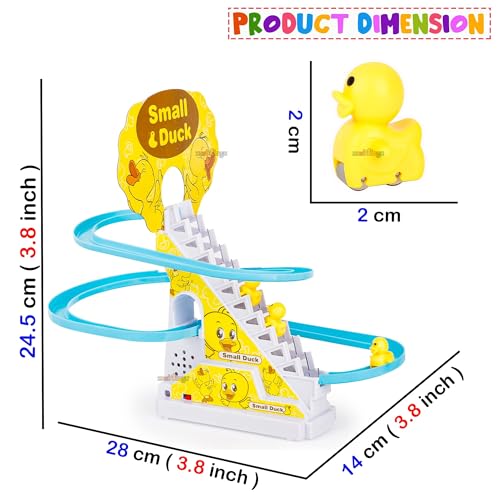 Image of Zest 4 Toyz Duck Slide Toy Set | Musical Toys for Kids| Duck Toy for Kids | Light & Sound Toys |Small Duck Climbing Stairs Toy| Birthday Gifts for Boys and Girls 3+ Years (3 Ducks Included)