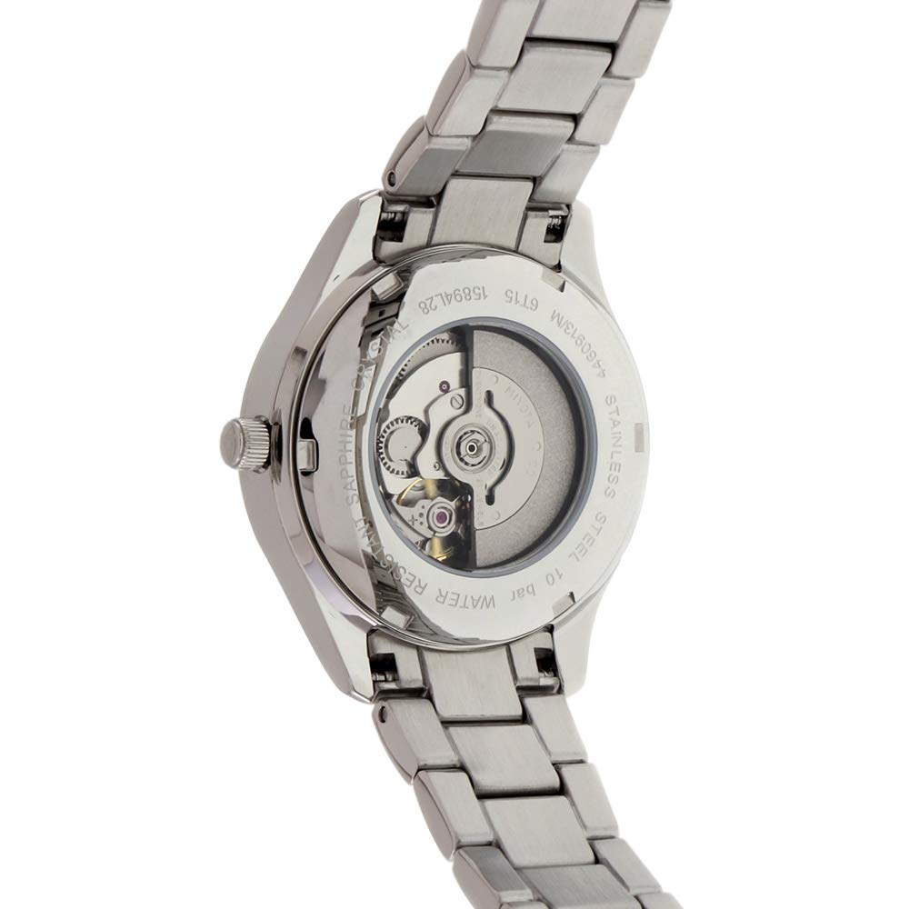 Dugena Damen Automatik Armbanduhr, Saphirglas, Edelstahlarmband, Tresor Woman Automatik, Silber, 4460913