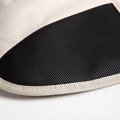 funbliss car seat Protector for Child car seat Beige Thick Padding Carseat Kick Mat with Organizer Pockets,Waterproof 600D Fabric,Vehicle Dog Cover Pad for SUV Sedan Leather Seats - Thumbnail 5