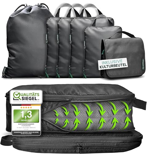 Kompressions-Packwürfel 4-teilig - Reise-Organizer Für Koffer Platzsparend