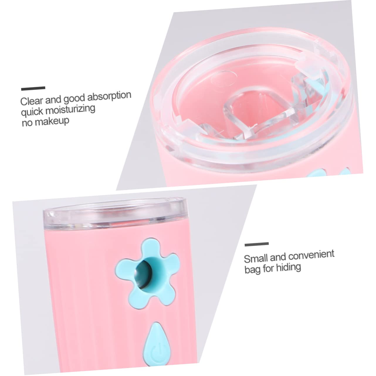 Angoily Rechargeable Handheld Facial Face Moisturizing Machine Nano Mist Beauty Sprayer Safe Abs Travel Friendly