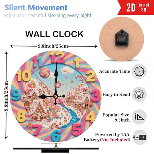 Reloj de Pared de Madera 10 Pulgadas Lancholy miniatura 3