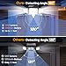 MDCMDCM Solar Motion Sensor Outdoor Lights Waterproof - 3000LM 3 Modes Security Lights Outdoor 270° Illumination IP65 LED Flood Wall Light for Garden Yard Patio Pathway (2Pack+Remote Control)