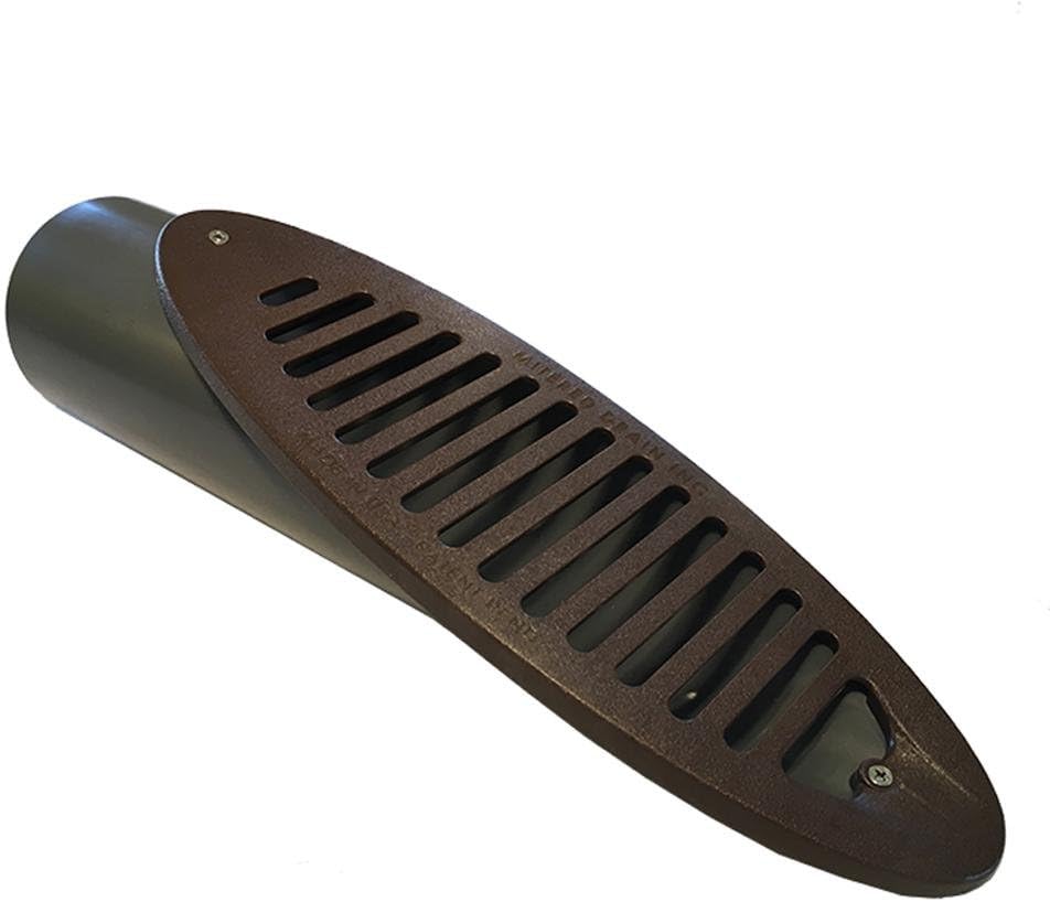 3 in. Brown Angled Mitered Drainage Grate