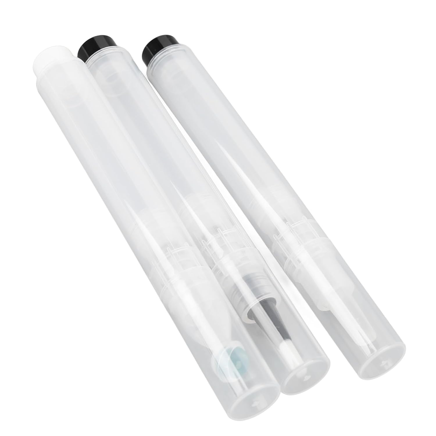Dioche Brush Tip, 3 Pcs Brush Tip with Empty Roller Ball Bottle Brush Tip Pen Twist for Serum