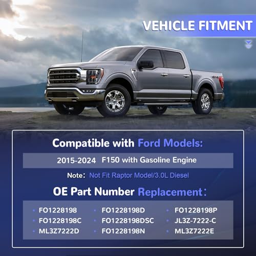 Image of Engine Splash Shield Guard for F150 with Gasoline Engine Rust-Proof | Heavy-Duty & No-Drill Install 2015-2024 F150 with Gasoline Engine (Not Fit Raptor Model /3.0L Diesel) Replaces# ML3Z-7222-D