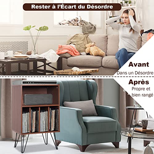 GOPLUS Table d’Appoint avec Armoire de Rangement, Bout de Canapé pour Bureau,Salon avec Pieds en Métal, 5 Etagère de… - Les Beatles, Paul McCartney, John Lennon, RIngo Starr, George Harrison GOPLUS Table d'Appoint avec Armoire de Rangement, Bout de Canapé pour Bureau,Salon avec Pieds en Métal, 5 Etagère de… – Image 5