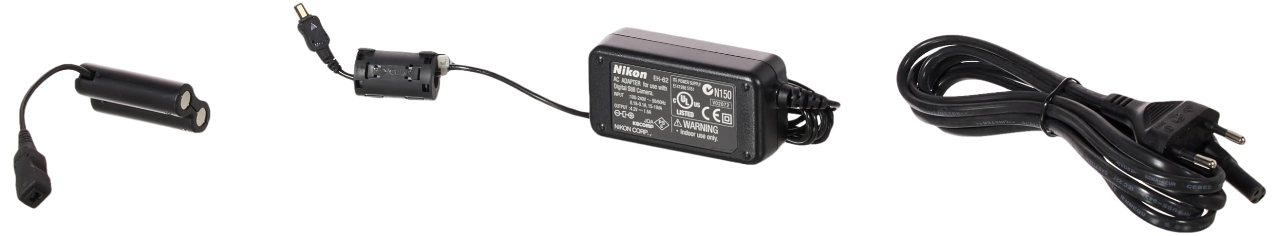 Nikon VAK141UK AC Adapter EH-64B Ac Adaptörü Eh-62B, Siyah