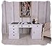 Produktbild Schreibtisch Partnerdesk Doppel Shabby Computertisch 180cm Massivholz Mahagoni weiß mar022 Palazzo Exklusiv