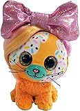 Little Bow Pets Stuffed Animals - Large Soft Fluffy Plush Orange Kitty Cat Butterscotch Bow Pet with...