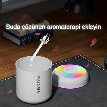 Wiforte White Air Humidifier Humidifier – Steam Machine for Environment, Room and Vehicle, Light Humidifier Spray (High Performance)