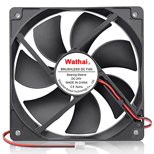 Wathai 120x120x25mm 120mm 24v DC Brushless Cooling Case Fan