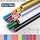 YAFLC Selbstklebend Plotterfolie Vinyl, 30.5x400cm Selbstklebend Vinylfolie Plotter, Permanente Plotterfolie Vinyl für Teetasse, DIY Geschenke, Fenster, Keramik Schwarz