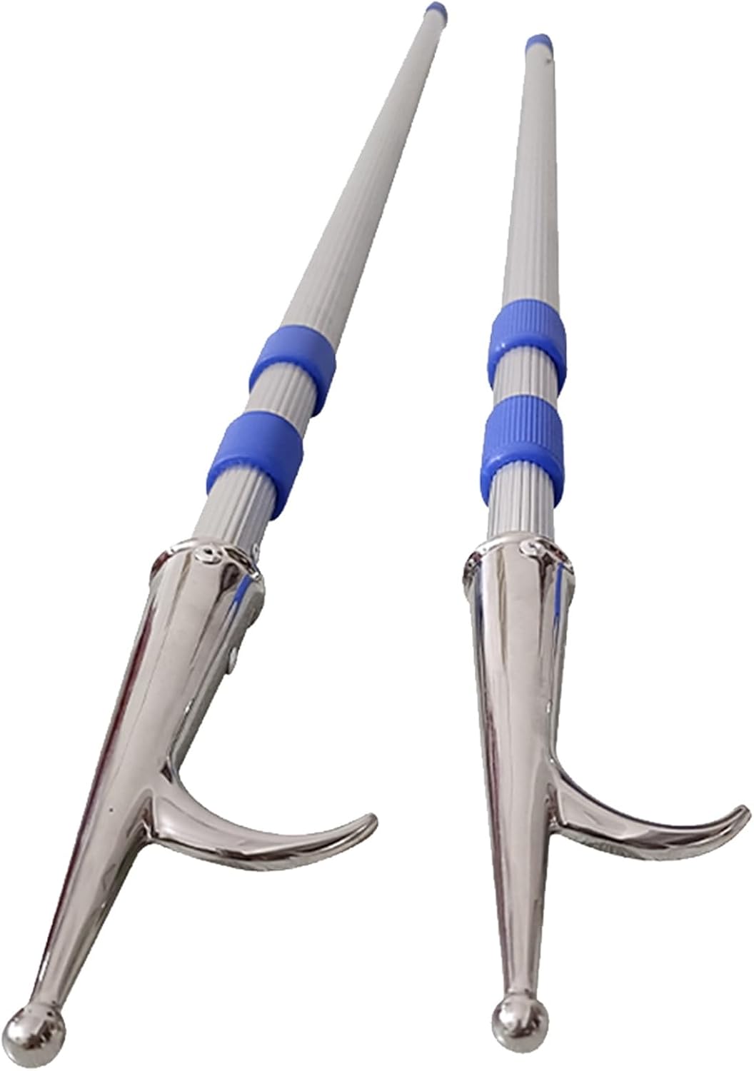 Heavy Duty Telescopic Boat Hook - Aluminum Cargo Grabber with 4.5cm Stainless Steel Hook for Docking 1pc(2Packx6.5ft)