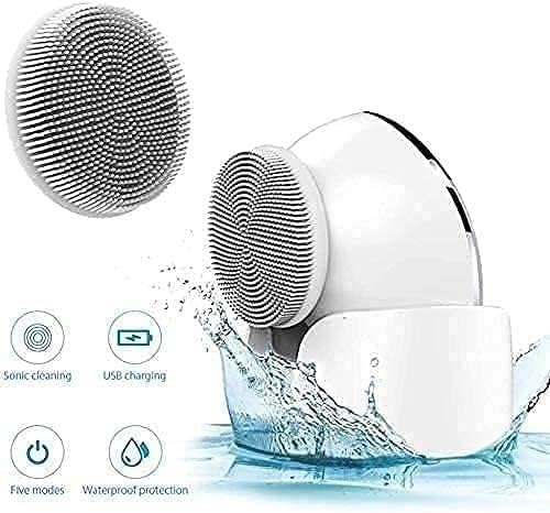 Facial Cleansing Brush Face Scrubber, USB Charging Dustproof Face Brush, Electric Spin Cleansing Brush for Exfoliating Deep Cleaning Skin