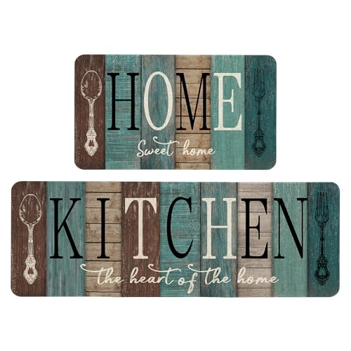gdhiybf Farmhouse Kitchen Rugs and Mats Set of 2 Kitchen