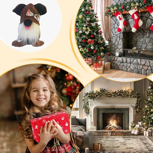 Weihnachtswichtel, Welpenpuppe, skandinavische Figur – Hunde- , Sammelfiguren, Haustierspielzeug, Cartoon-Puppe, schwedische Tomte, Weihnachtsdekoration
