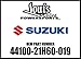 08 Suzuki GSXR 1000#2 Gas Fuel Tank Black 44100-21H60-019