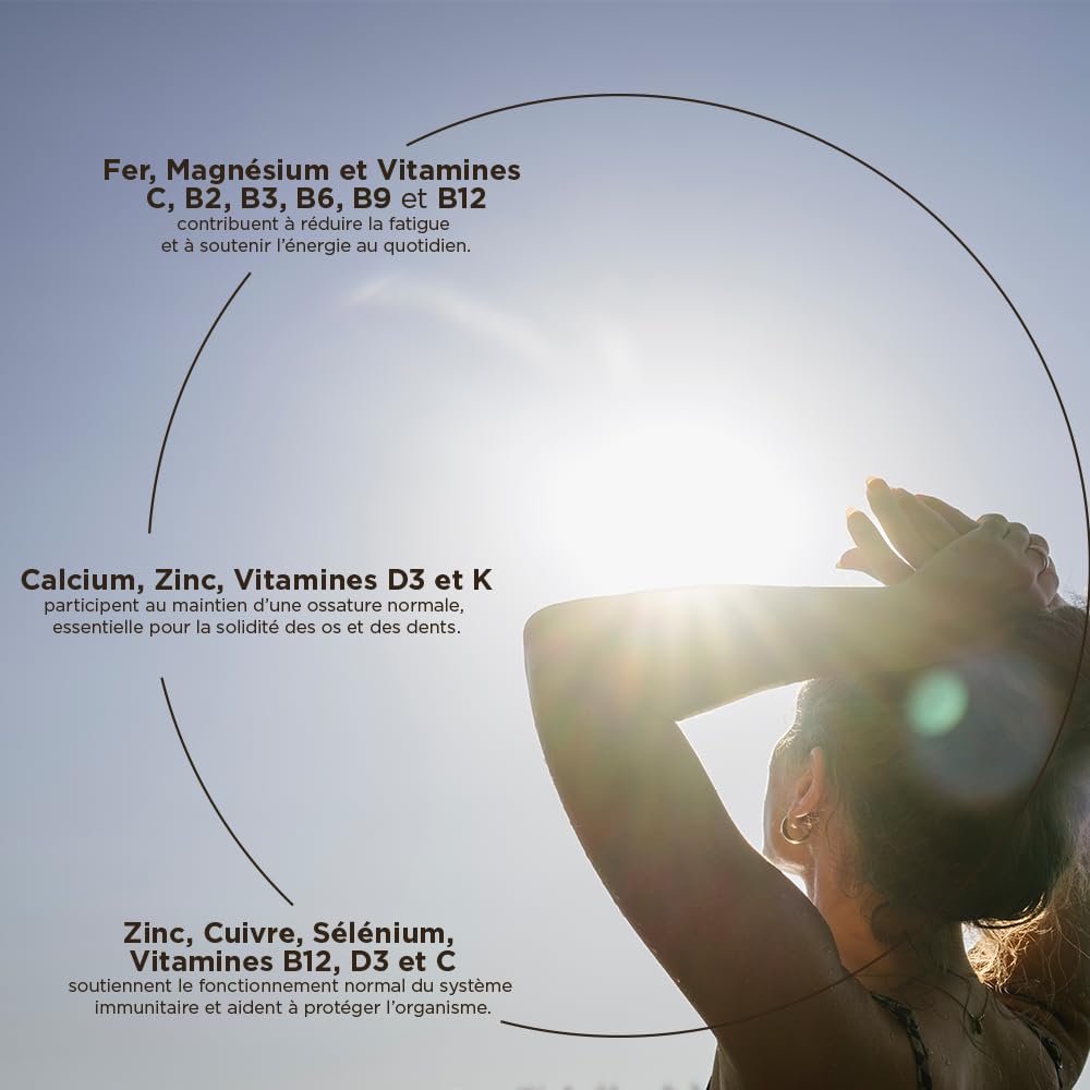 Solgar Multivitamine Femme – Réduction de la Fatigue – 13 vitamines et 9 minéraux – Zinc, Fer Bisglycinate, Phytonutriments Oxxynea – Source d'énergie – Complément Alimentaire – 60 gélules végétales