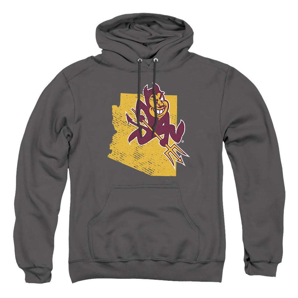Arizona State University Official State Shape Unisex Adult Pull-Over Hoodie