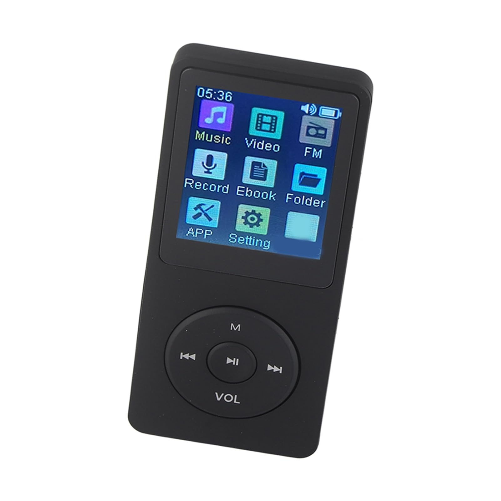 Phefop Portable MP4 Player, 1.8 Inch LCD Digital Music Player with Lossless Sound Quality, Supports MP3 WMA FLAC APE AAC OGG ACELP, for Students Outdoor Gym Workouts (Black)-image-30