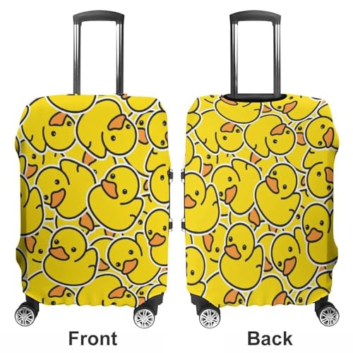 Duck Rubber Luggage Covers Washable Anti Scratch Luggage Cover Suitcase Covers Stretchy Travel Case Cover for Suitcase Decorated Accessories M3