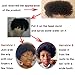 Plecare Afro Wigs for Women 100% Human Hair Soft and Fluffy Glueless Wigs 70s Kinky Curly Wig Cosplay or Daily Use (Natural Black)