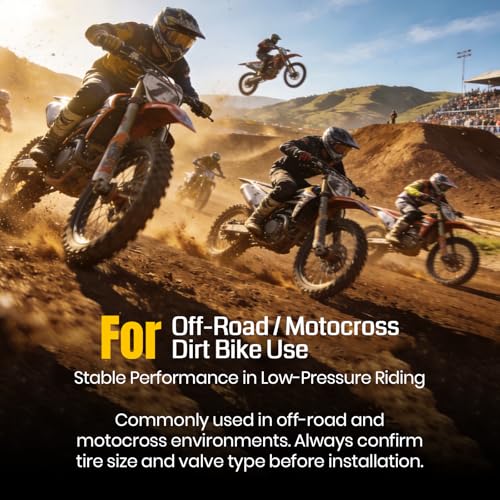 Image of AR-PRO (2-Pack) 110 /90-19 & 120 /90-19 Heavy-Duty Motorcycle Inner Tubes, 3mm Thick Butyl Rubber Tubes, TR4 Valve Stem, Fits Off-Road, Motocross & Dirt Bike Tires